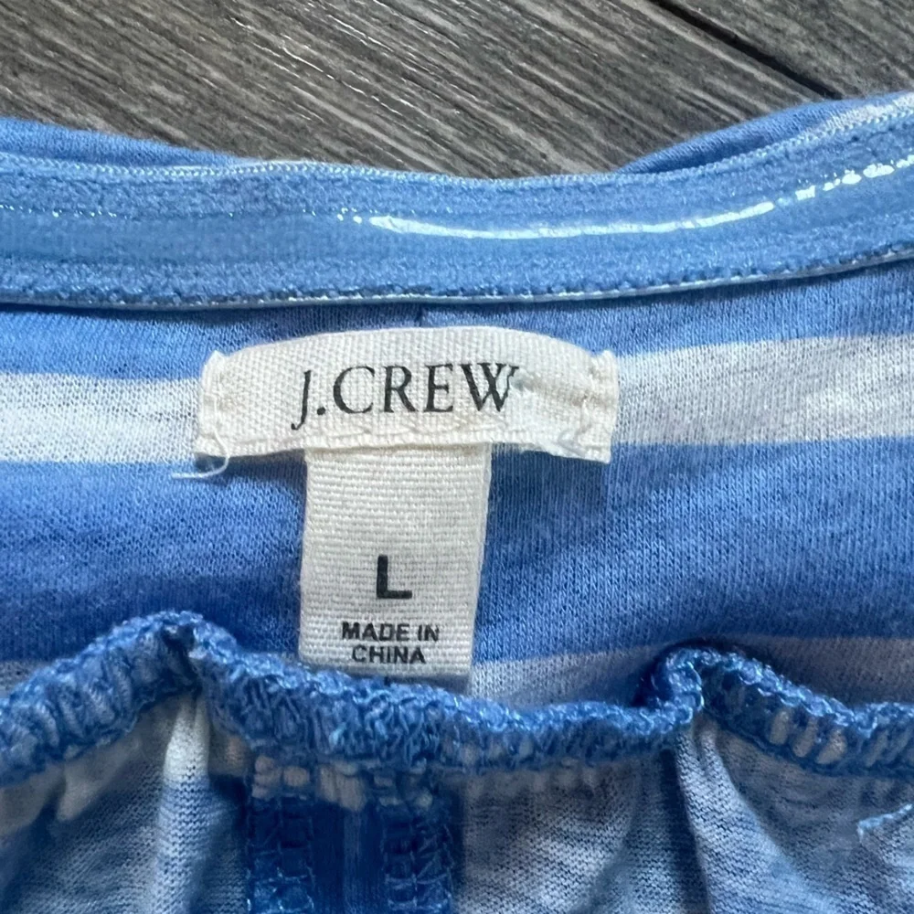 J. Crew cotton striped flowy summer top NWOT!